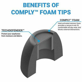 Comply™ TrueGrip™ Memory Foam Earbud Tips