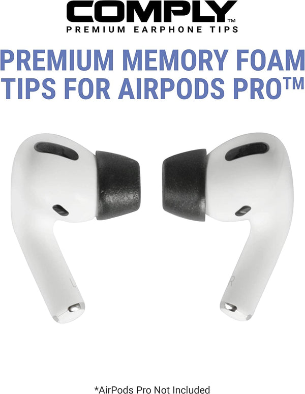 Comply™ Tips (v2) for Apple™ AirPods™ Pro Memory Foam Earbud Tips - New RPET Eco-Friendly Packaging